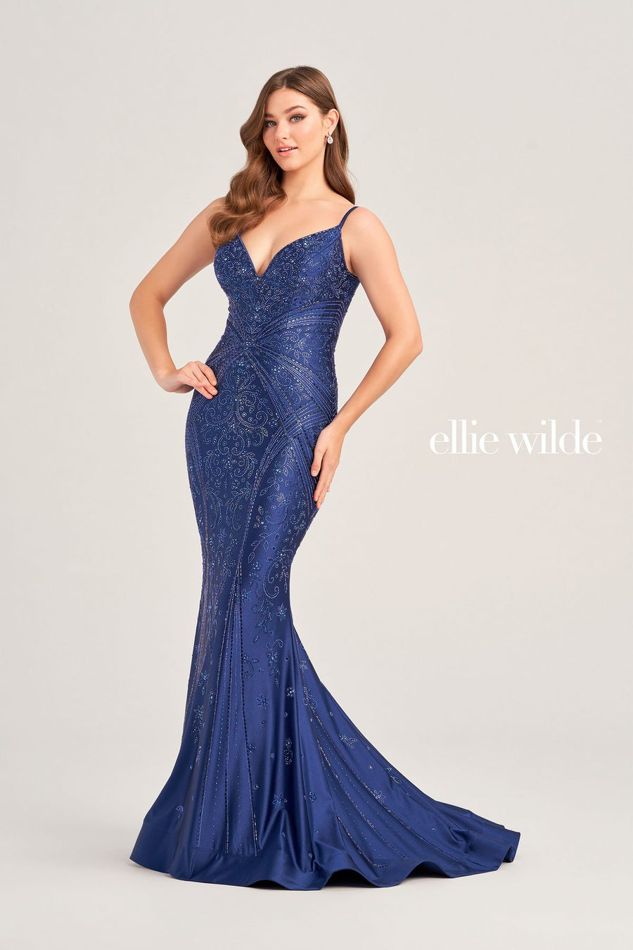 Prom Dresses Long Formal Mermaid Prom Dress Navy Blue