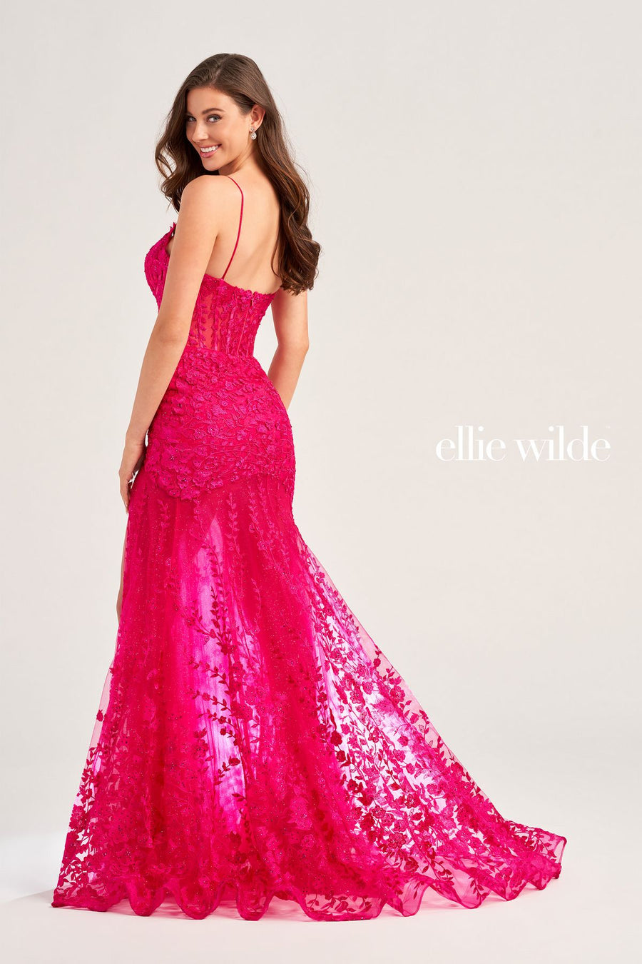 Prom Dresses Long Formal Mermaid Glitter Prom Dress Magenta