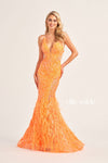 Prom Dresses Prom Long Fitted Formal Evening Dress Orange