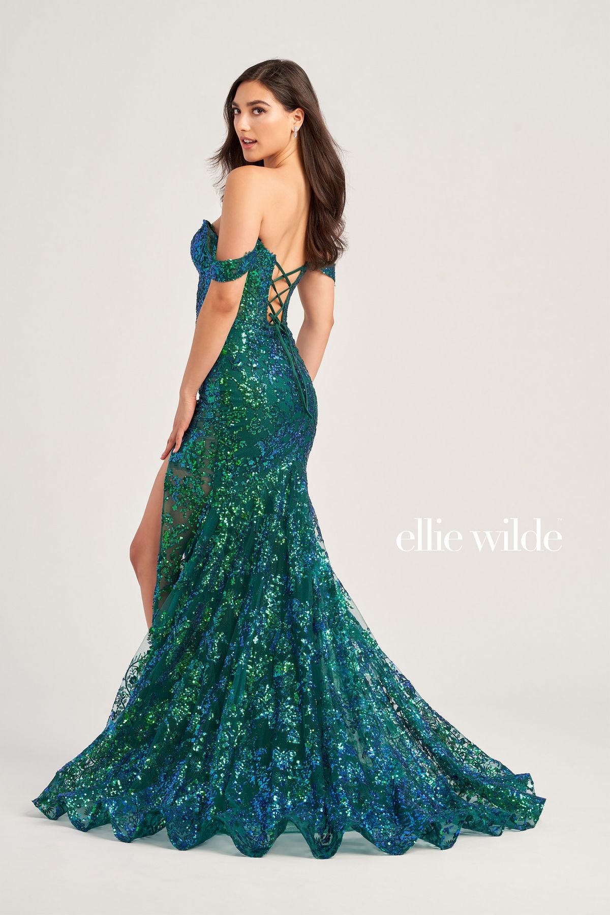 Prom Dresses Long Fitted Formal Prom Beaded Dress Emerald