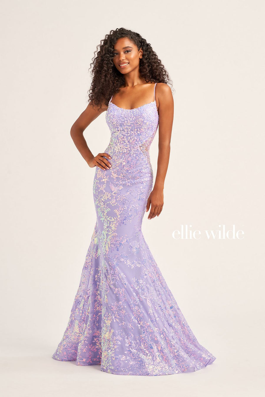 Prom Dresses Long Beaded Formal Prom Gown Lilac