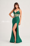 Prom Dresses Fitted Prom Formal Long Gown Emerald