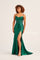 Prom Dresses Long Fitted Applique Prom Formal Gown Emerald