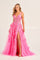 Prom Dresses Prom Long Glitter Ball Gown Hot Pink