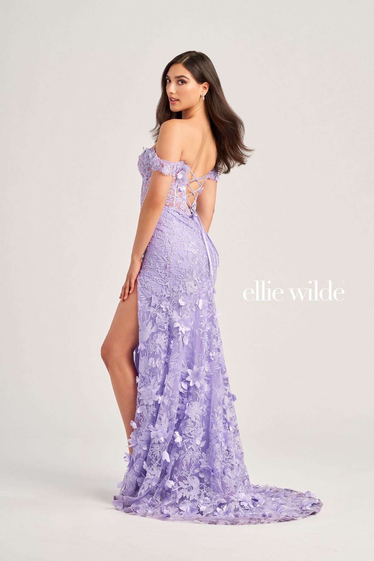 Prom Dresses Long Formal Fitted Applique Prom Dress Lilac