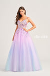 Prom Dresses Long Ball Gown Glitter Prom Dress Cotton Candy