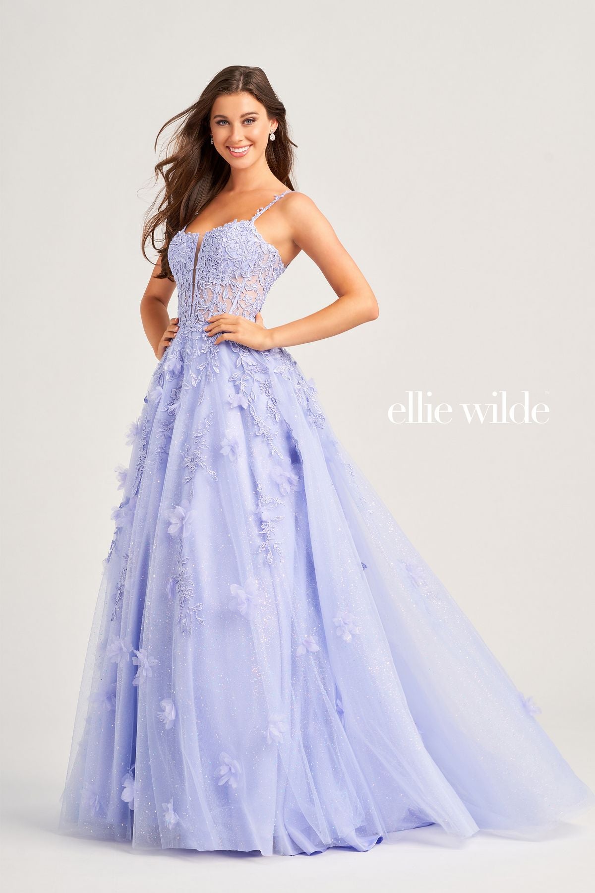 Prom Dresses Prom Long Beaded Applique Ball Gown Lilac