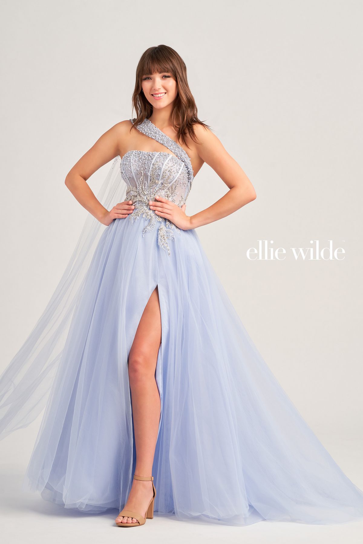 Prom Dresses Prom Long Beaded Ball Gown Periwinkle