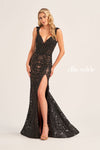 Prom Dresses Prom Long Fitted Formal Gown Black/Nude