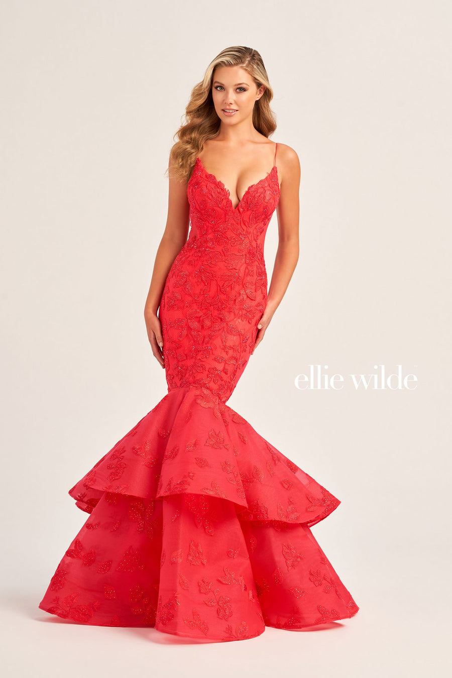 Prom Dresses Mermaid Long Formal Prom Gown Strawberry