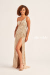 Prom Dresses Fitted Prom Long Formal Evening Gown Champagne