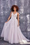 Prom Dresses Long Glitter Ball Gown Prom Dress Ivory/Petal