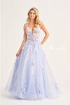 Prom Dresses Long Ball Gown Beaded Applique Prom Dress Periwinkle