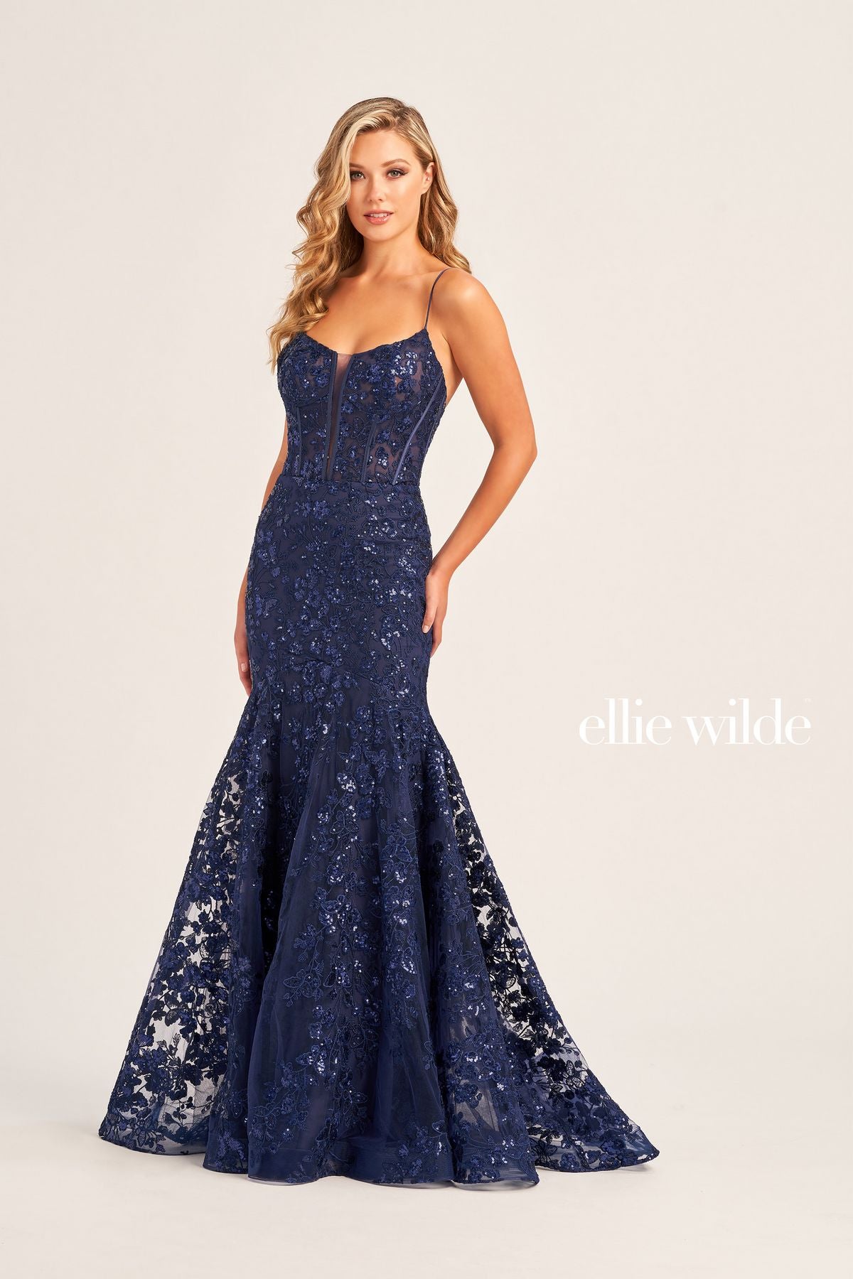 Prom Dresses Long Mermaid Formal Evening Prom Dress Navy Blue