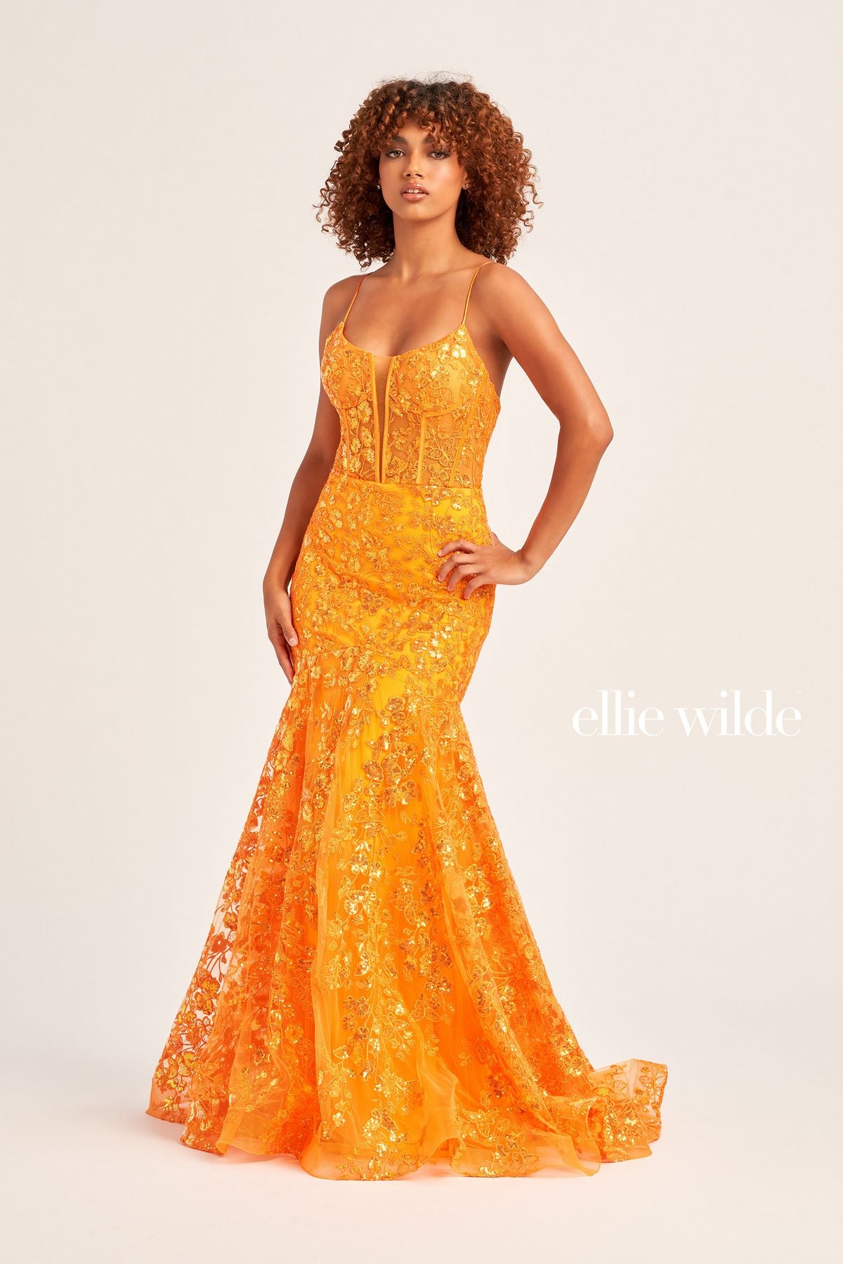 Prom Dresses Long Mermaid Formal Evening Prom Dress Orange