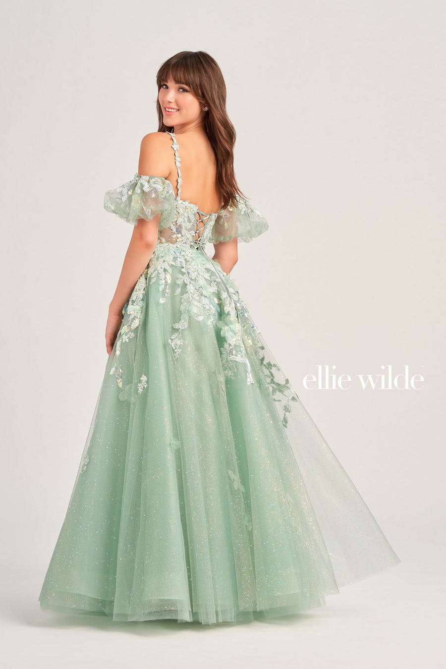 Prom Dresses Long Ball Gown Beaded Pocket Prom Dress Sage