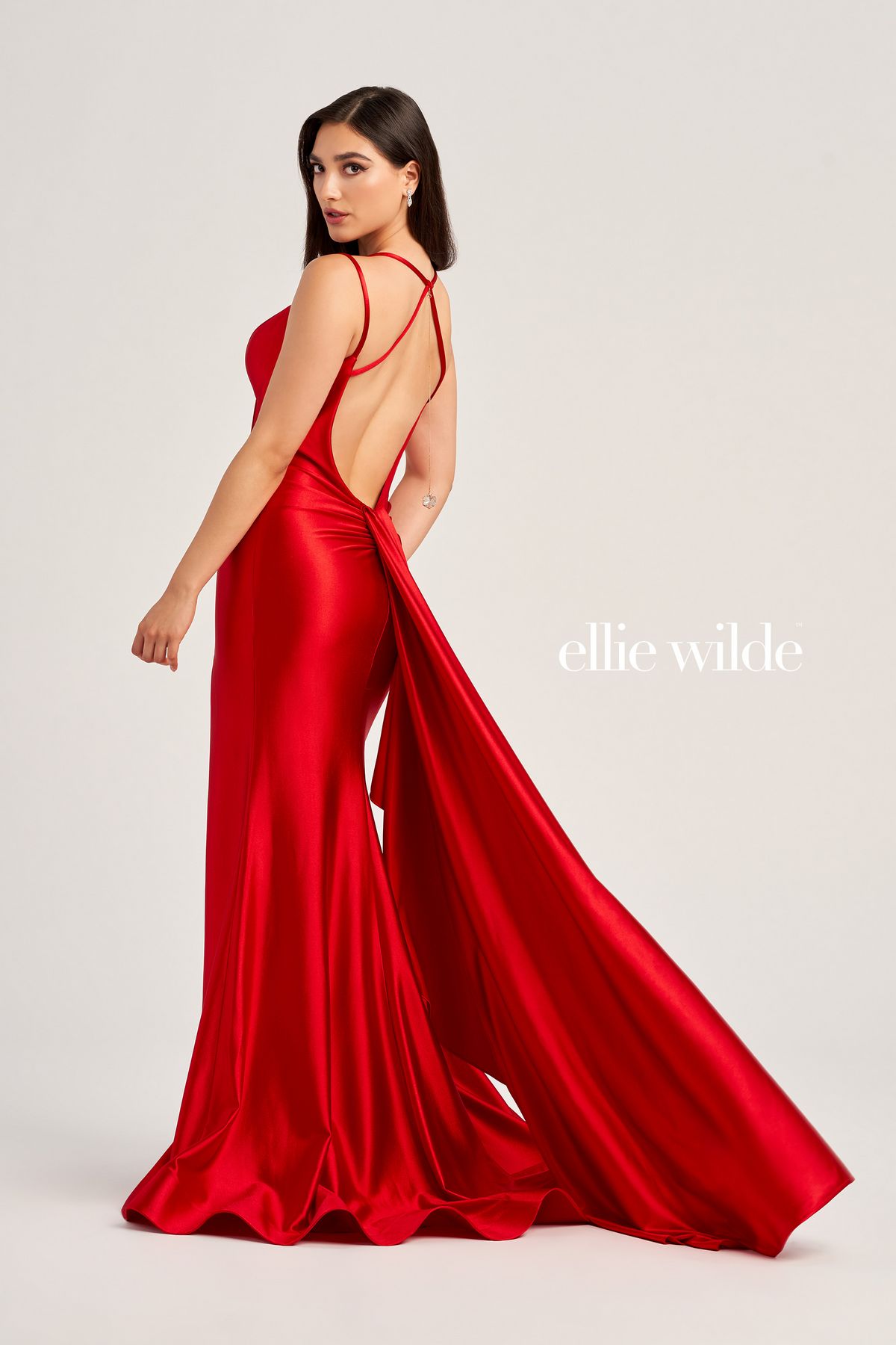 Prom Dresses Long Formal Fitted Slit Prom Dress Red