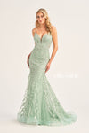 Prom Dresses Mermaid Long Formal Beaded Prom Dress Sage