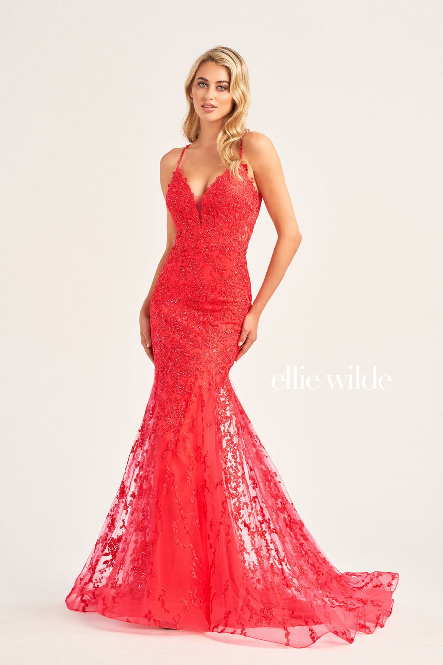 Prom Dresses Mermaid Long Formal Beaded Prom Dress Strawberry