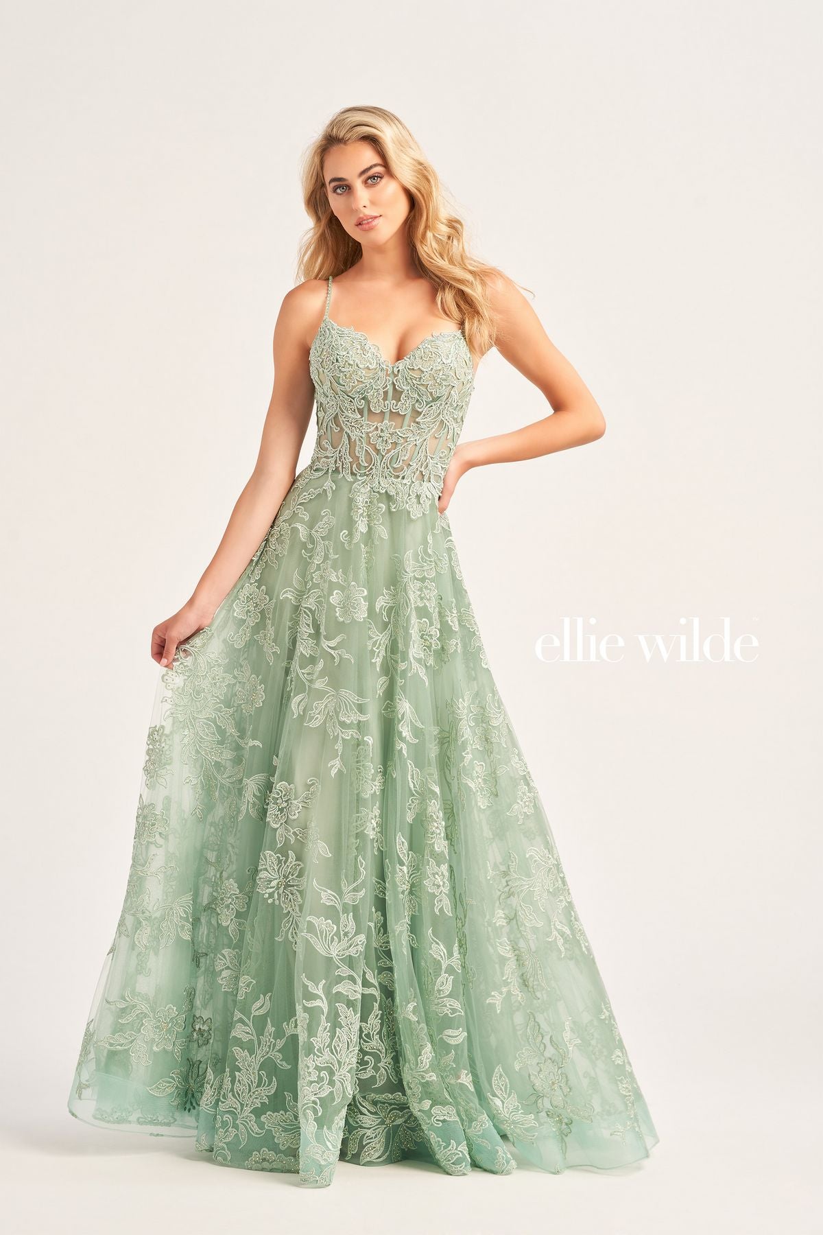 Prom Dresses Long Formal A Line Pocket Prom Dress Sage