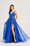 Prom Dresses Formal Long Glitter Evening Prom Dress Royal Blue