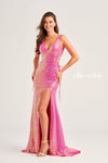 Prom Dresses Long Beaded Fitted Formal Prom Dress Hot Pink