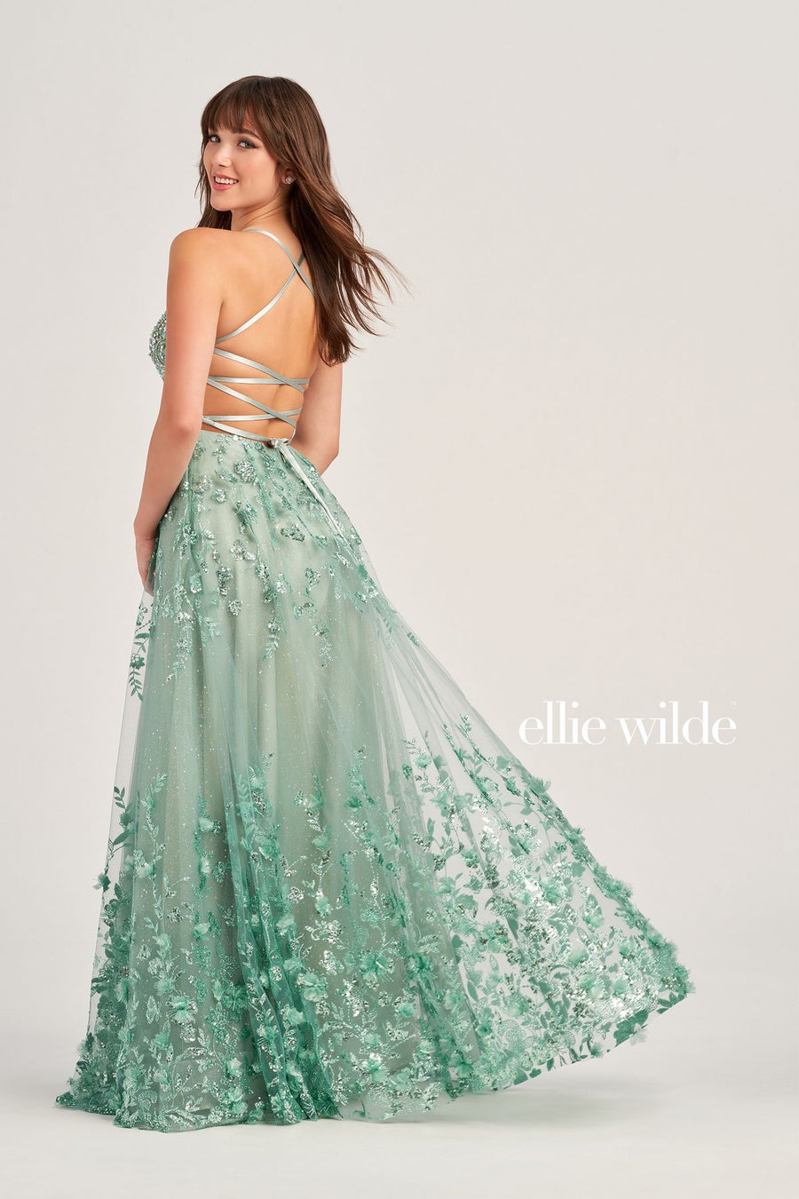 Prom Dresses Long Ball Gown Glitter Prom Formal Dress Sage