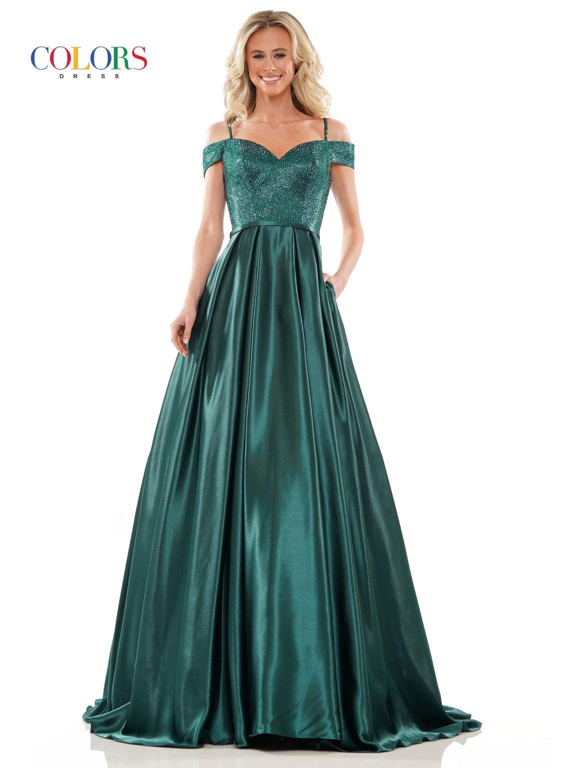 Prom Dresses Prom Long Off Shoulder Ball Gown Deep Green