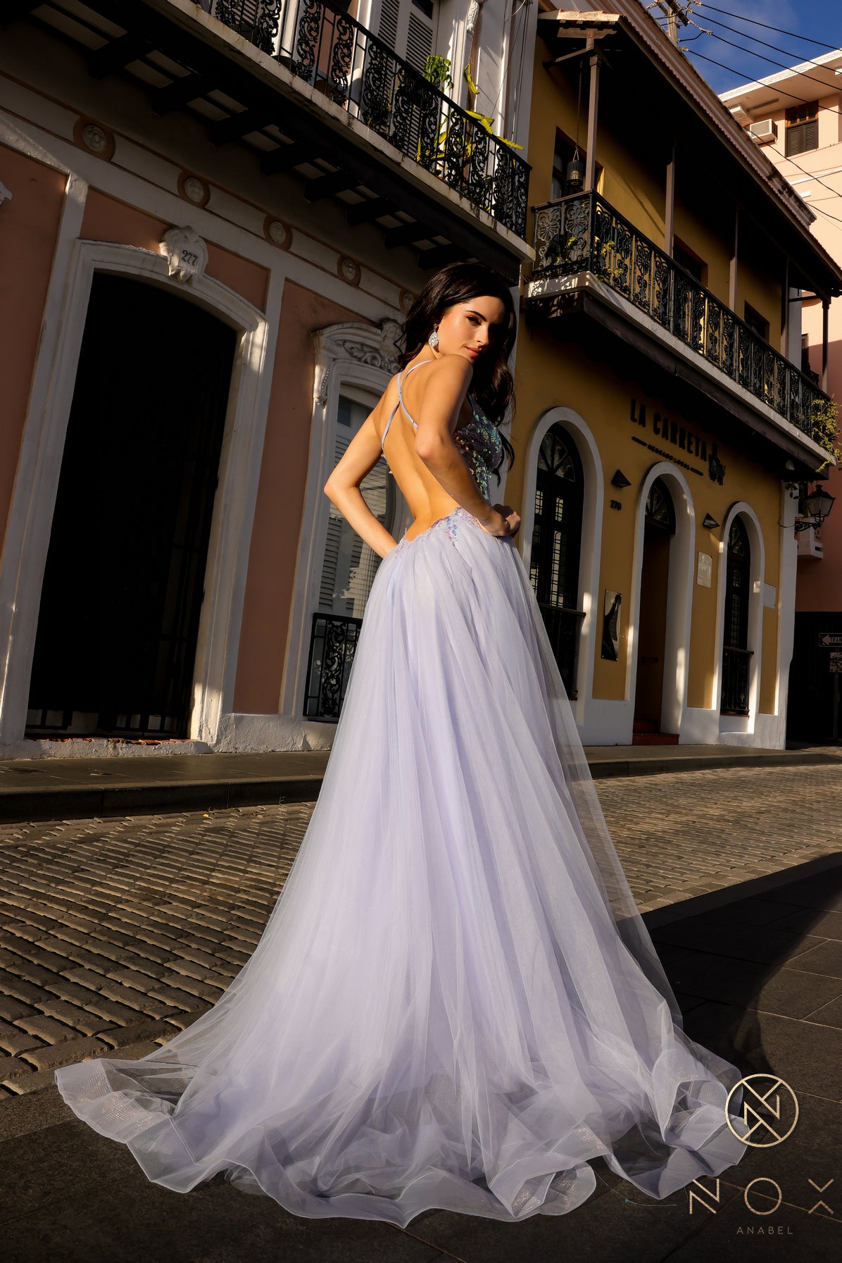 Prom Dresses Formal Beaded Prom Long Dress Periwinkle