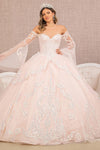 Quinceniera Dresses Quinceanera Dress Long Off Shoulder Glitter Ball Gown Blush