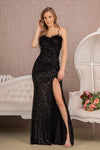 Prom Dresses Long Spaghetti Strap Formal Prom Gown Black