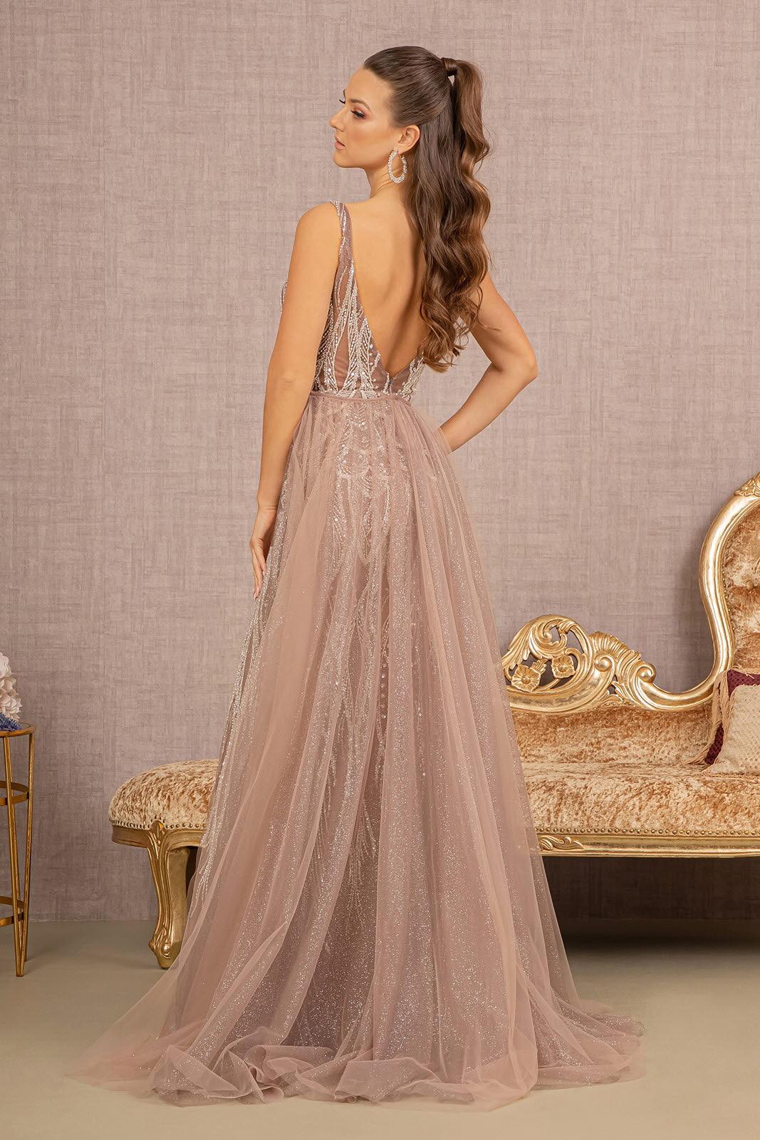 Prom Dresses Long Sleeveless Mermaid Prom Dress Cappuccino