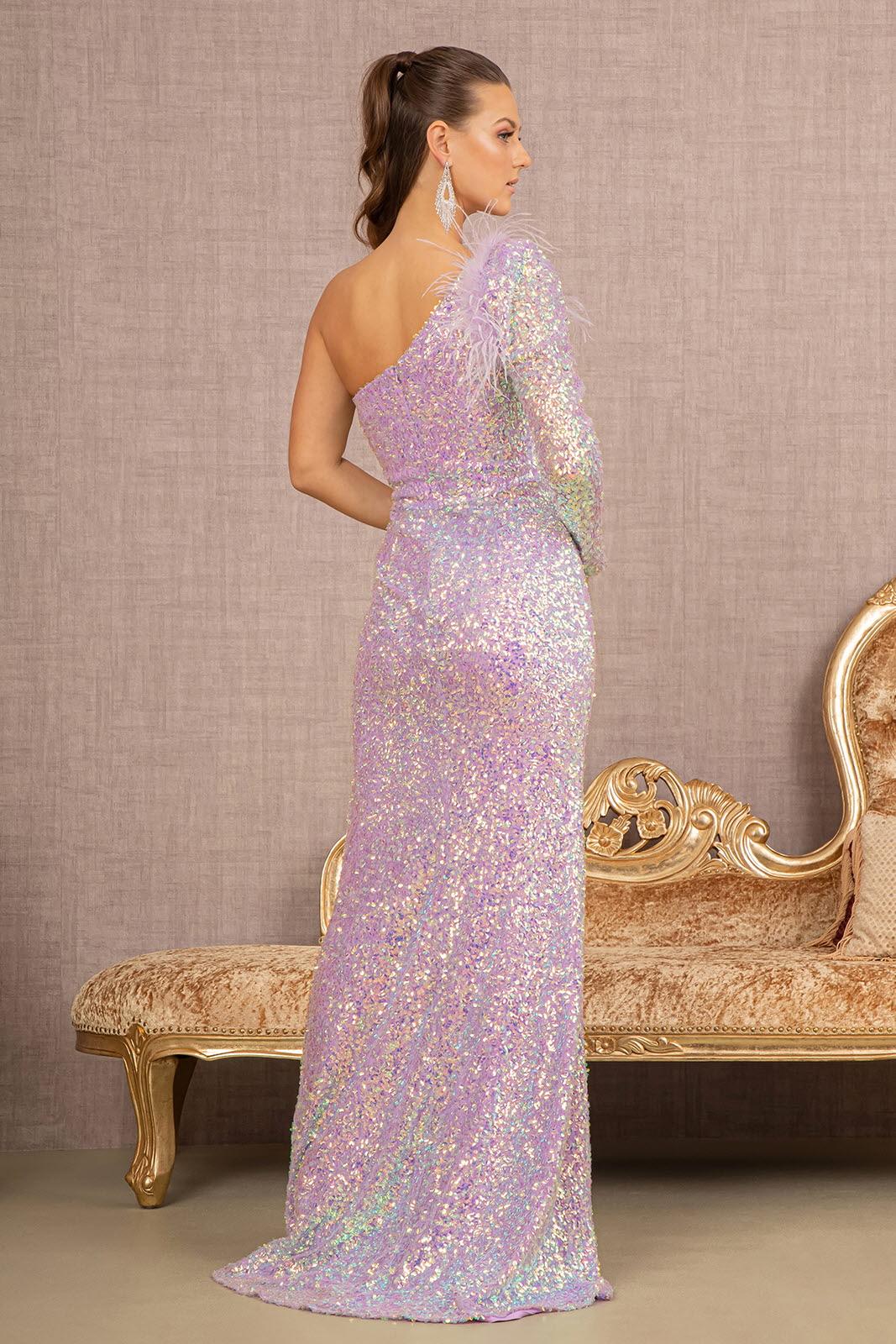 Prom Dresses Long One Shoulder Prom Gown Lilac