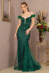 Prom Dresses Prom Long Glitter Trumpet Gown Green