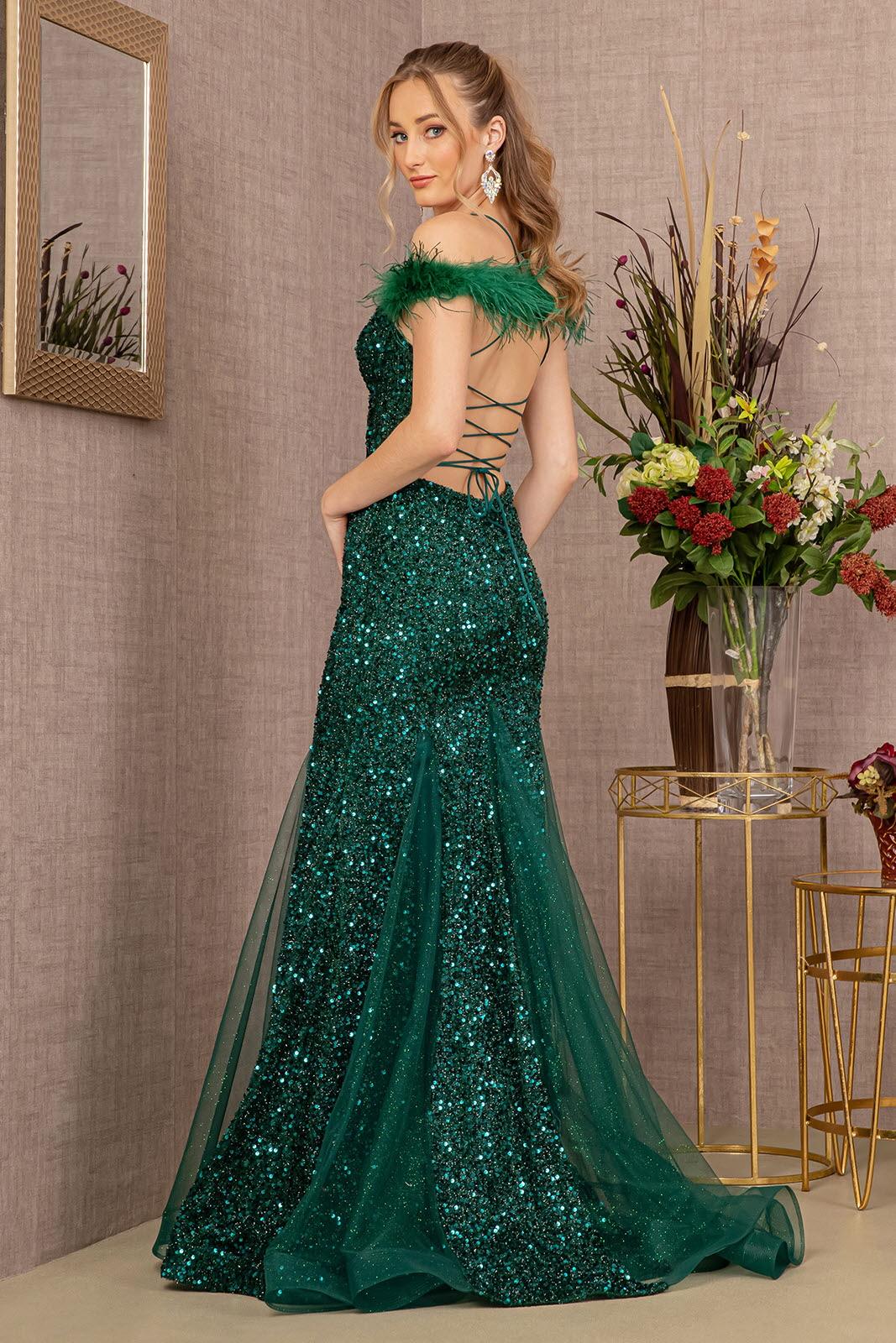 Prom Dresses Prom Long Glitter Trumpet Gown Green