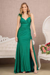 Prom Dresses Long Spaghetti Strap Fitted Prom Dress Green