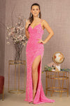 Prom Dresses Long Formal Velvet Prom Dress Hot Pink