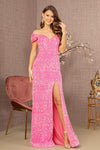 Prom Dresses Long Off Shoulder Formal Velvet Prom Gown Pink