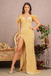 Prom Dresses Prom Long Velvet Mermaid Dress Gold