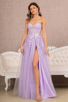 Prom Dresses Prom Long Strapless Formal Dress Lilac