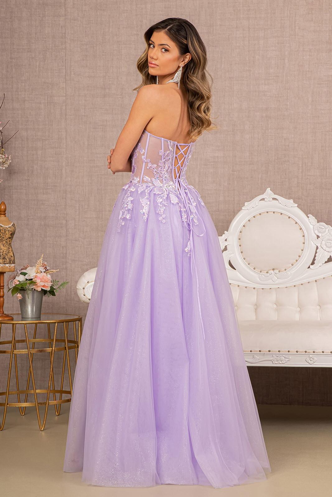 Prom Dresses Prom Long Strapless Formal Dress Lilac