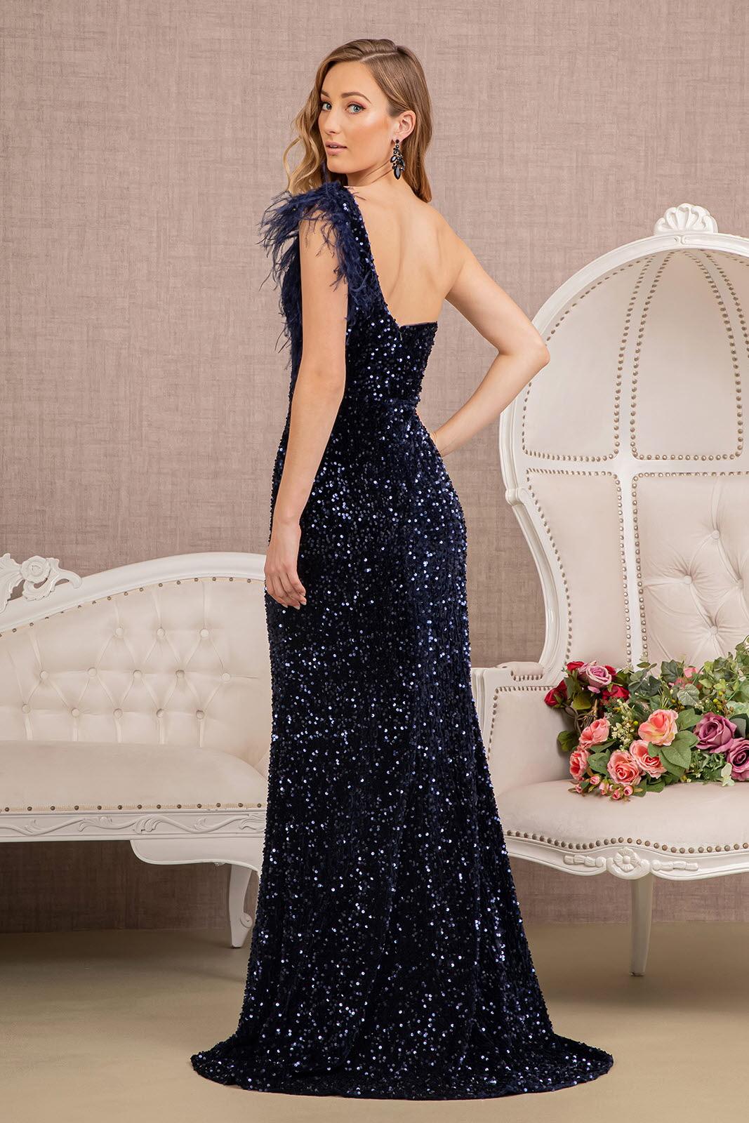 Prom Dresses Prom Long Velvet Mermaid Gown Navy