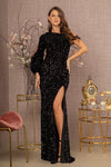 Prom Dresses Prom Long One Shoulder Formal Gown Black