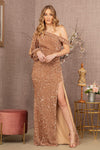 Prom Dresses Prom Long One Shoulder Formal Gown Gold