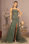 Prom Dresses Prom Long Glitter Mermaid Gown Green