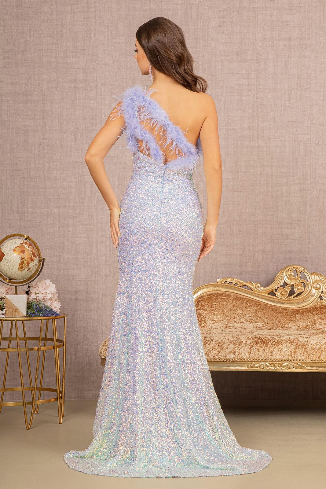 Prom Dresses Prom One Shoulder Long Gown Periwinkle Blue