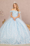 Quinceniera Dresses Long Quinceanera Dress Off Shoulder Ball Gown Baby Blue