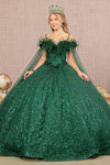 Quinceniera Dresses Long Off Shoulder Quinceanera Ball Gown Green