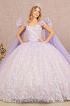 Quinceniera Dresses Long Ball Gown Glitter Quinceanera Dress Lilac