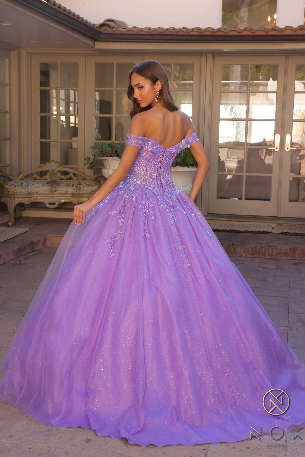 Prom Dresses Prom Beaded Formal Long Ball Gown Lavender